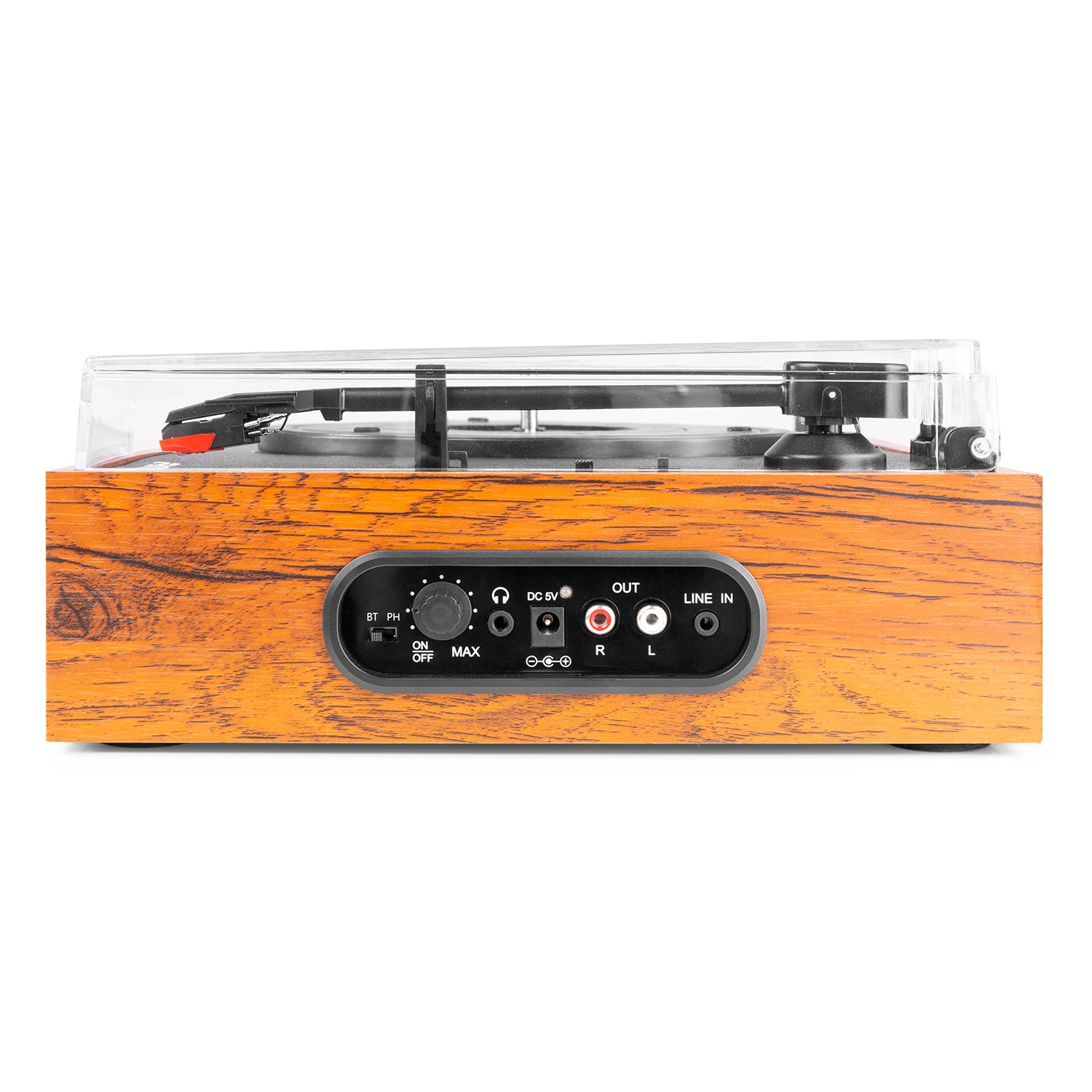 RP170L RECORD PLAYER WITH RECORD STORAGE CASE WOOD