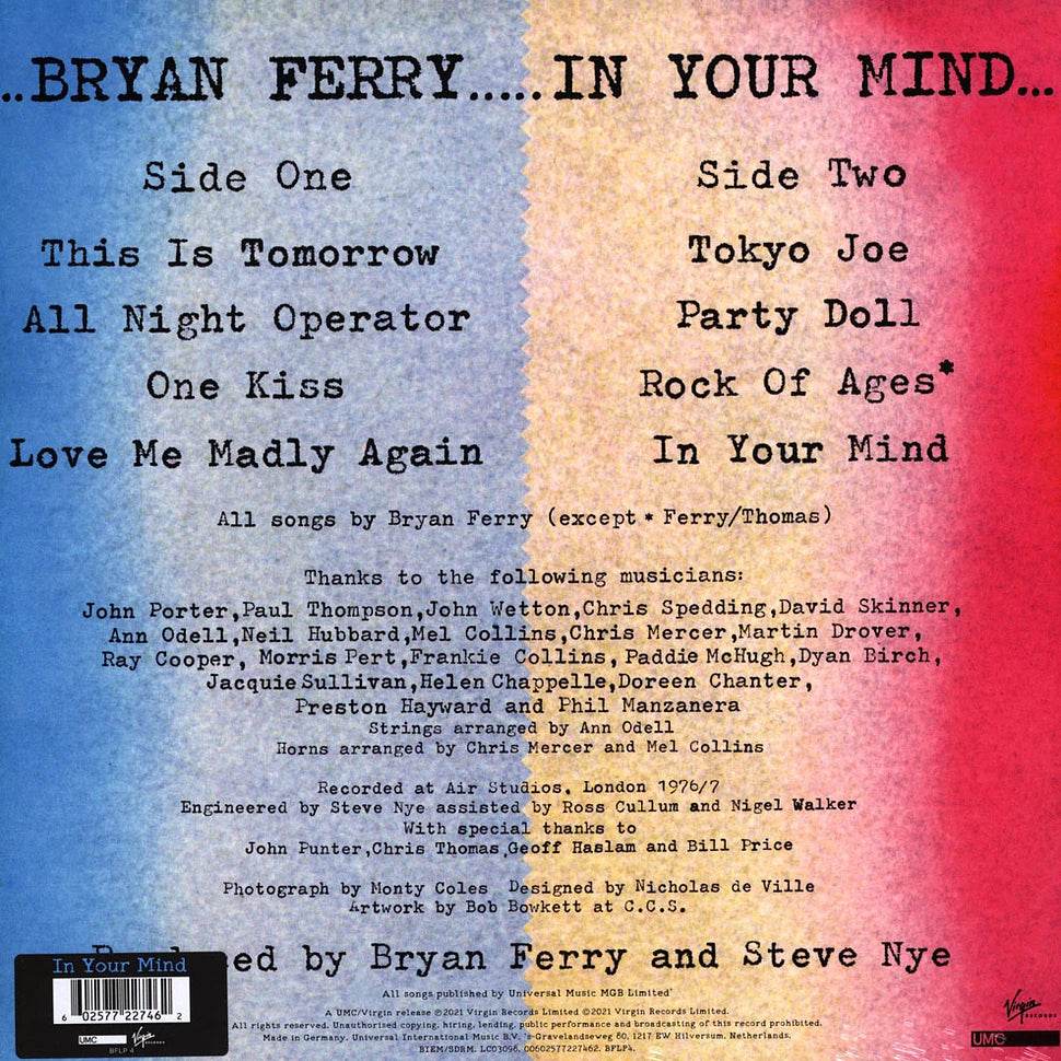 Bryan Ferry - In Your Mind