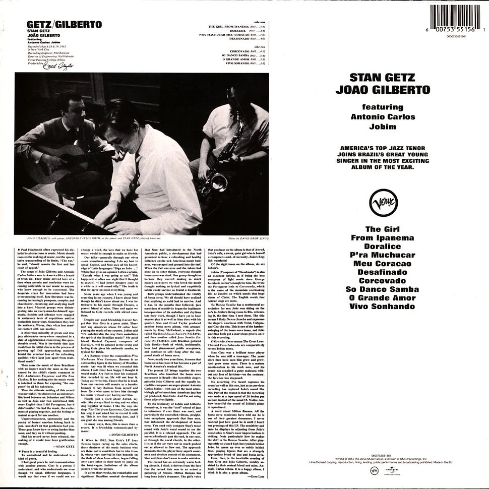 Stan Getz / Joao Gilberto - Getz / Gilberto
