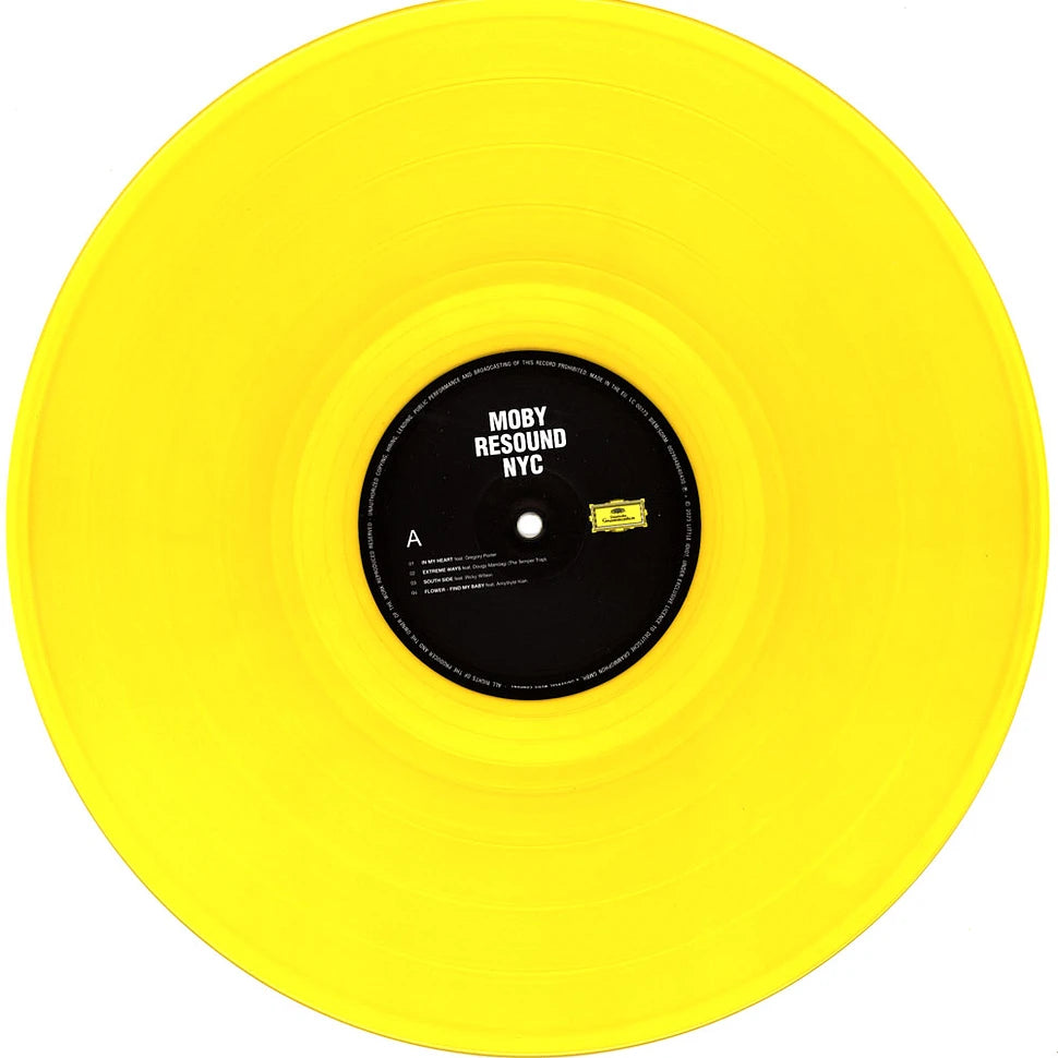 Moby - Resound NYC Indie Exclusive Yellow Vinyl Edition