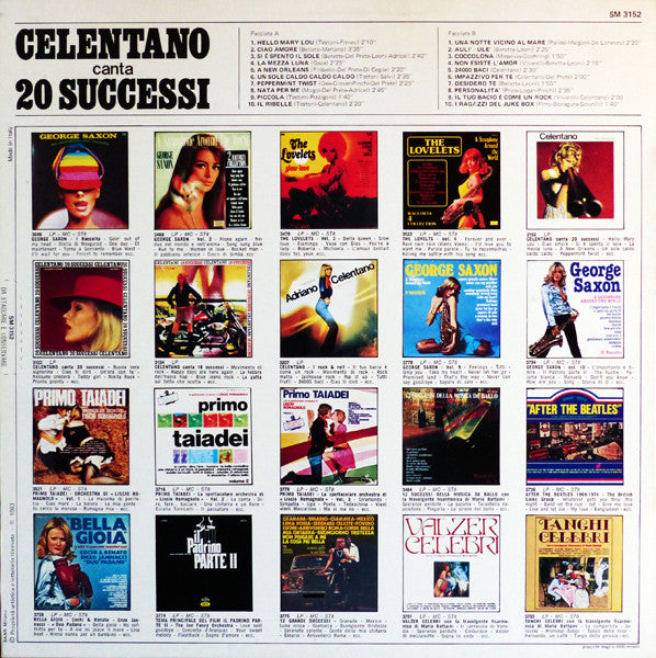 Adriano Celentano - Canta 20 Successi