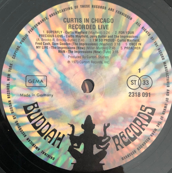 Curtis Mayfield - Curtis In Chicago