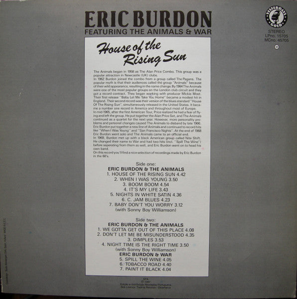 Eric Burdon - House Of The Rising Sun