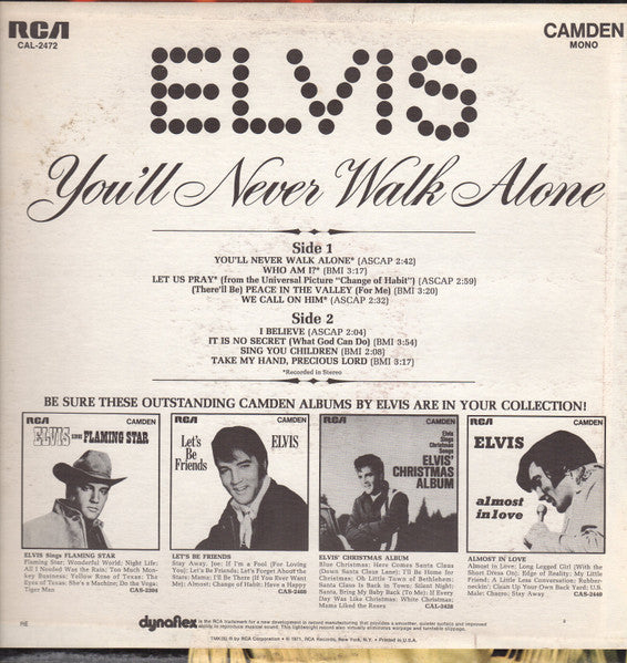 Elvis - You'll Never Walk Alone