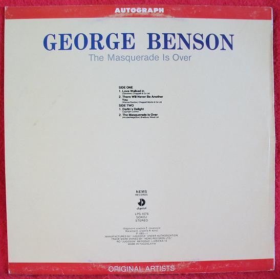 George Benson - The Masquerade Is Over