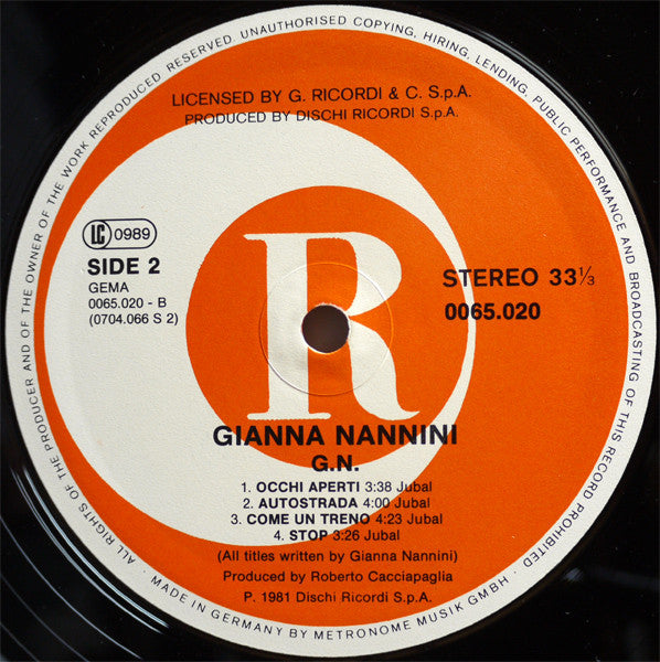 Gianna Nannini - G.N.