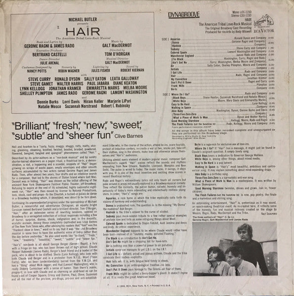 Hair - The American Tribal Love-Rock Musical