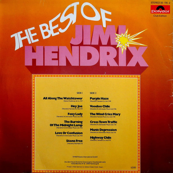 Jimi Hendrix – The Best Of Jimi Hendrix