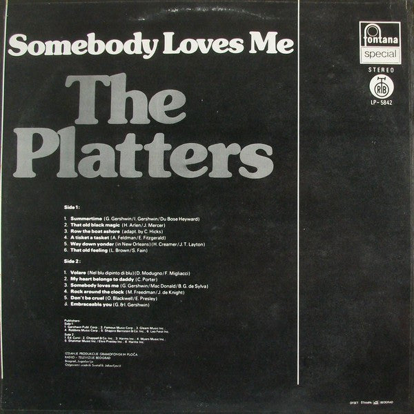 The Platters - Somebody Loves Me
