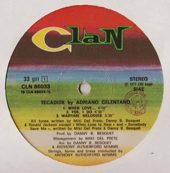 Adriano Celentano – Tecadisk