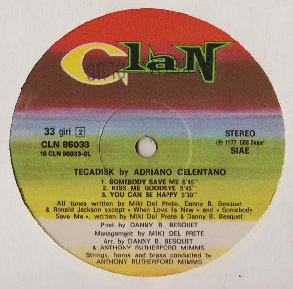 Adriano Celentano – Tecadisk