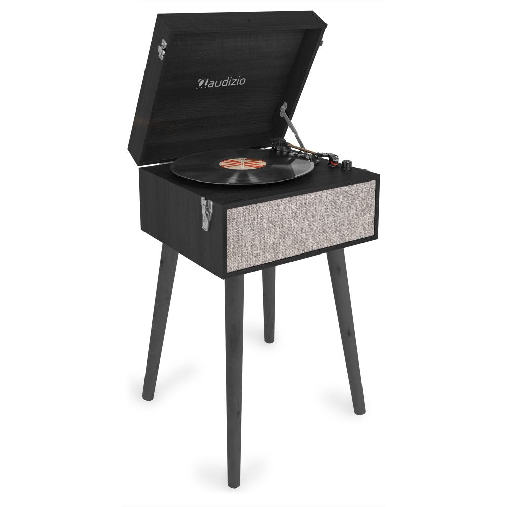 Fremont Record Player With Stand Black
