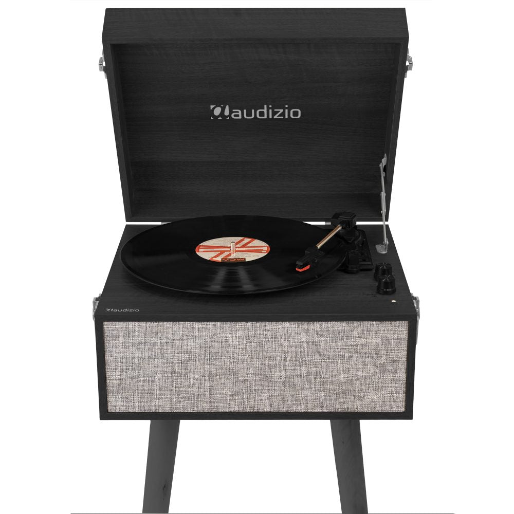 Fremont Record Player With Stand Black